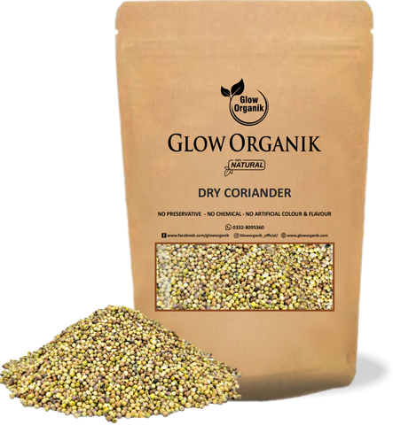 GlowOrganik Premium Dry Coriander Whole Powder – 100g | 200g