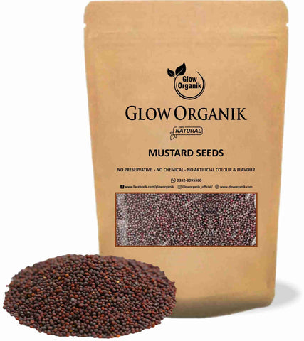 GlowOrganik Premium Mustard Seeds – 100g | 200g