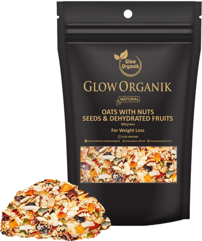 GlowOrganik Premium Oats with Nuts for Weight Loss – 500g | 1000g
